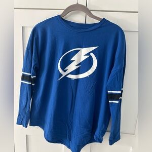Tampa bay lightning NHL BlueLong Sleeve Shirt